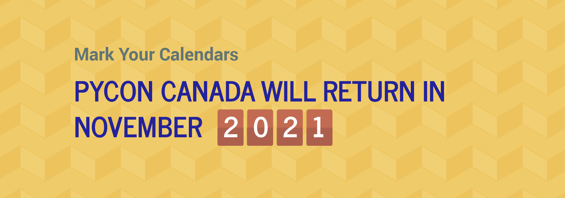 PyCon Canada will return in November 2021